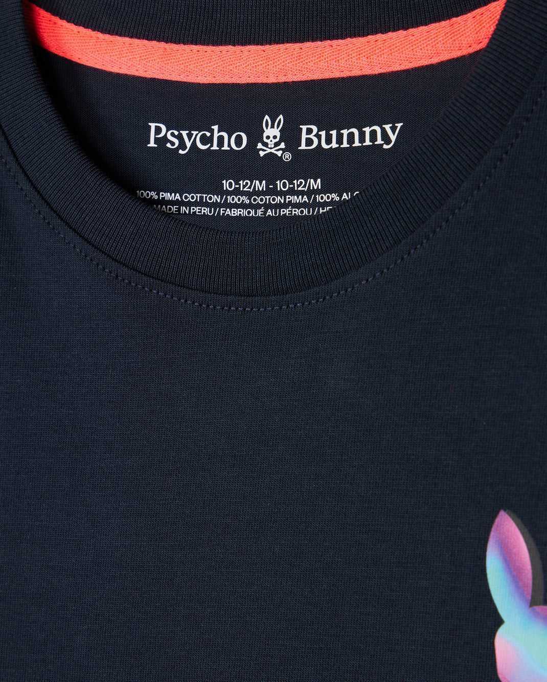 Polos Psycho Bunny Tyler Back Graphic Tee Bleu Marine Enfant | TFT-13676005